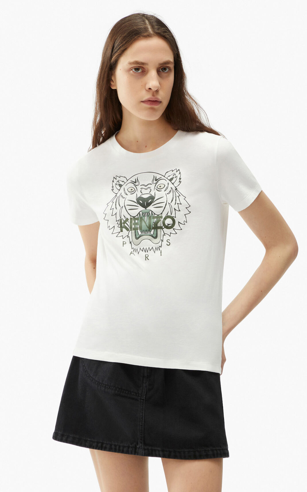 Camisetas Kenzo Tiger Mujer Blancas - SKU.7879219